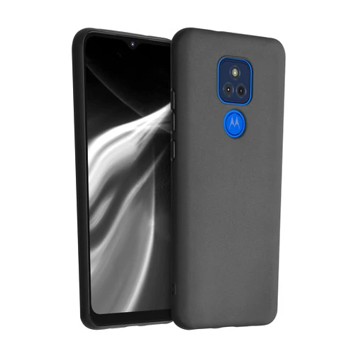 kwmobile Case Compatible with Motorola Moto G Play (2021) Case - Soft Slim Protective TPU Silicone Cover - Black Matte