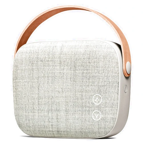 Vifa Helsinki Bluetooth Speaker, Portable Mini Speaker with Handbag Look, IPX4 Waterproof, HD Stereo, Stylish Private Bluetooth Speaker for Outdoor, Home, Party(Sandstone Grey)
