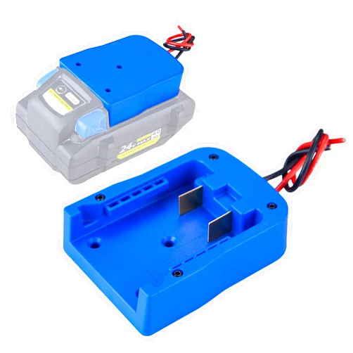 Crtbelfy Battery Adapter for Kobalt 24V Battery Dock Power Connector for Rc Car Rc Toy 12 Gauge Robotics with Wire Terminals