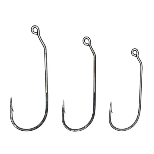 Circle B Tackle Mustad 32886NP-Black Nickle Jig Hook Sizes 3/0-5/0 Package in 100 Each Jig Hook with 30º Bend Eye Premium Flipping Hook