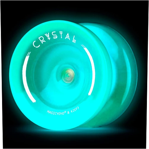 MAGICYOYO K2 Responsive Yoyo Glow in The Dark, Professional Yoyo for Kids and Unresponsive Yo yo for Adults, Plastic Yoyo with Finger Spin Yoyo Professional + 12 Yoyo Strings + Accessory kit-Blue