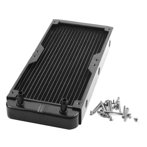 YXQ 18 Pipe Aluminum Computer Radiator Heat Exchanger 270mm x 120mm for PC CPU Water Cool System 240mm(A)