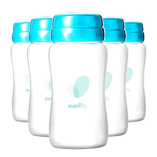 Evenflo Advanced Breast Milk Collection Bottles, 5oz 6 Pack