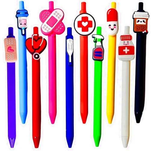 YJ PREMIUMS 10 PC Nurse Pens | Funny Best Cute Nurses Pen Set Accessories for Work, Nursing Student, Medical Assistant, NICU, ER, ICU; Must haves Gifts, Essentials, Nurses Week Bulk, Appreciation Gift