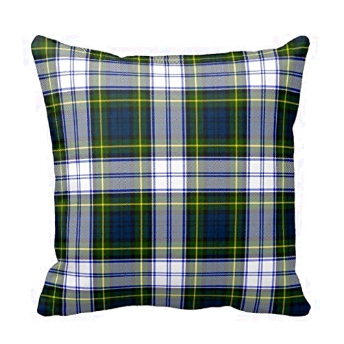 GooDone Personalized Throw Pillowcase 18 x 18 Stylish Gordon Dress Tartan Plaid Pillow Cover