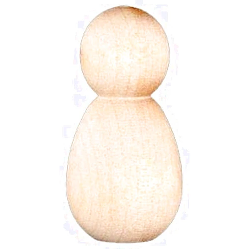 Pinehurst Crafts Unfinished Wood Peg Dolls, Wood Bee / Baby, 1-1/4-Inch, Pack of 20 PegDoll_Bee_20pk