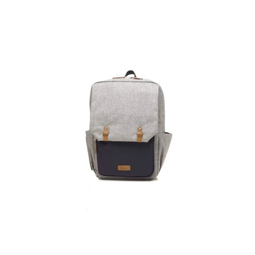 Babymel George Unisex Diaper Backpack in Grey and Black
