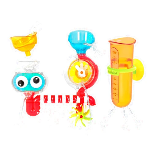 Yookidoo Baby Toddler Bath Toy (Ages 1-3) Spinning Gears & Rotating Googly Eyes - Mold Free Suction Cups Attach to Any Bath Tub or Shower - Spin N Sprinkle Water Lab - Great for Boys, Girls, & Kids