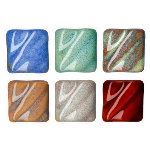 AMACO Potter's Choice High Fire Glazes Class Pack Set 4