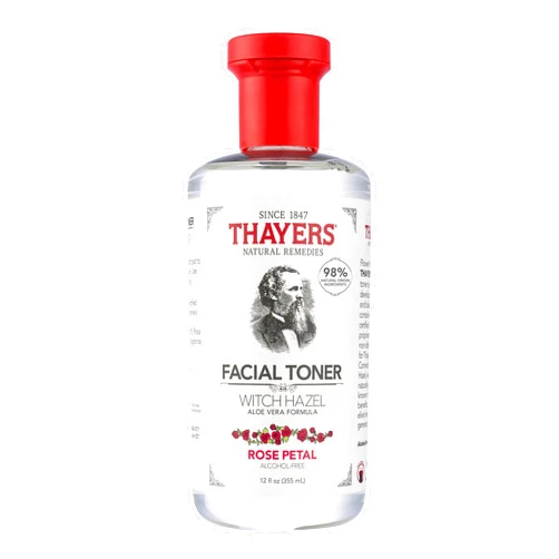 Thayers Facial Toner, Witch Hazel with Aloe Vera, Rose Petal, 12 Fl Oz