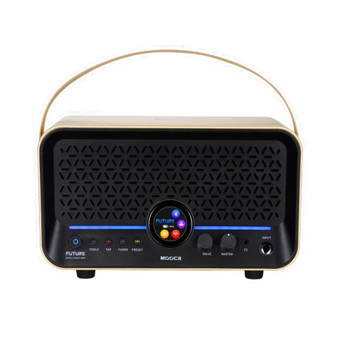 MOOER F15i AI Smart Guitar Amp Touch Screen 15W With Effects Application, 6 Hours Playtime, 55 Amp Models, 66 Effects Types, Loop/Drum Machine/Mod/Reverb/Delay, OTC Record For Electric Guitar And Bass
