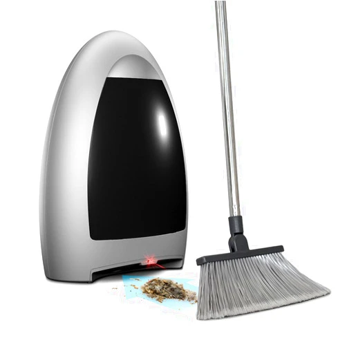 EYE-VAC EyeVac Home Touchless Vacuum Automatic Dustpan - Great for Sweeping Pet Hair Food Dirt Kitchen - Ultra Fast & Powerful, No More Bending Down, Bagless, Corded, Automatic Sensors, 1000 Watt (Silver)