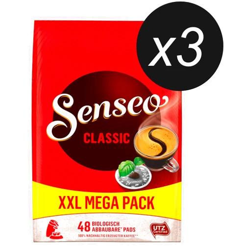 Senseo Medium/ Classic Coffee Pods 144-count Pods 48 Count (Pack of 3)