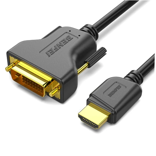 BENFEI HDMI to DVI, Bi Directional DVI-D 24+1 Male to HDMI Male High Speed Adapter Cable Support 1080P Full HD Compatible for Raspberry Pi, Roku, Xbox One, PS4 PS3, Graphics Card
