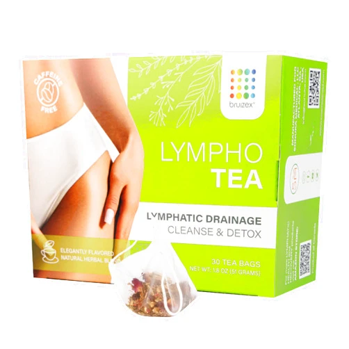 Bruizex Lymphatic Natural Herbal Tea, Lymphatic Drainage, Ginger Blend for Lymphatic System Health, Post Surgery Recovery Liposuction, BBL, Tummy Tuck, Lipedema & Lymphedema, 30-Pack