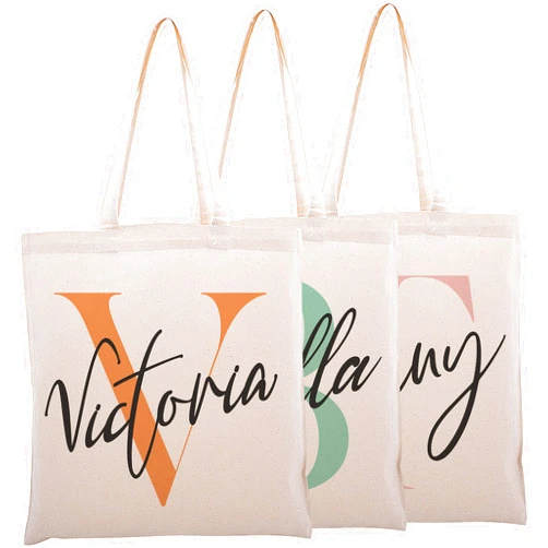 Naive Argo Personalized Initial Tote Bag Gifts - Custom Totes