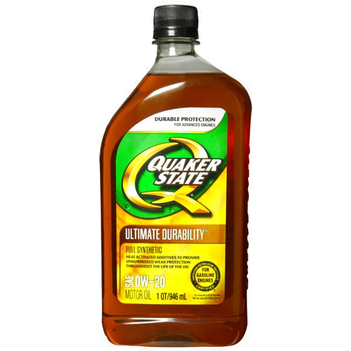 Quaker State 550024141 0W-20 Ultimate Durability Full Synthetic Motor Oil - 1 Quart (Obsolete)