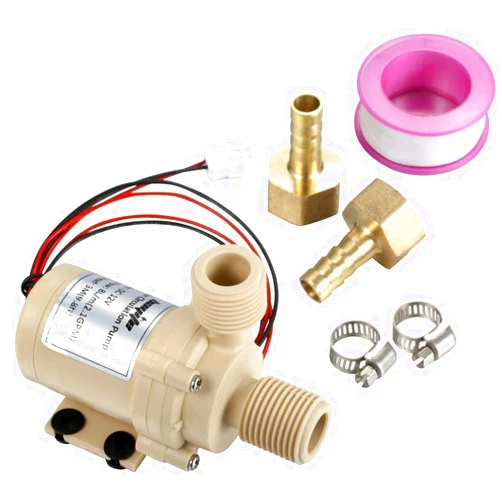 bayite BYT-7A006 DC 12V Solar Hot Water Heater Circulation Pump Low Noise 3M Discharge Head 2.1GPM