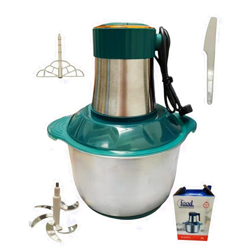 KabFbit Electric Meat Grinder, Food Processor 5l Stainless Steel And Noodle Machine, Used For Food Choppers Of Meat, Vegetables, Fruits, And Nuts, With 6 Sharp Blades, 500w, 110v