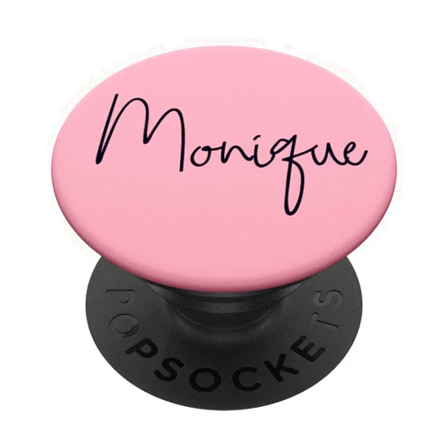 Monique Pop Art Girls Birthday Gift Monique Name Custom Girl name on Pink - Monique