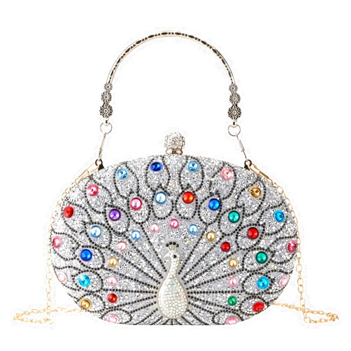 Suhatjia Rhinestone Evening Clutch Purses for Women Evening Weddings,Party Purses Crystal Diamond Glitter Sparkly Handbag