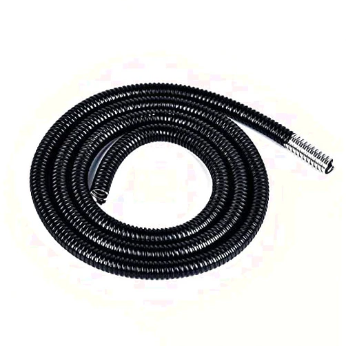 VIETOL Cable Tidy 5M Length Black Plastic Coated Metal Hose Waterproof Threaded Corrugated Flexible Pipe Cable Line Sleeve Protecter Cable Sleeve