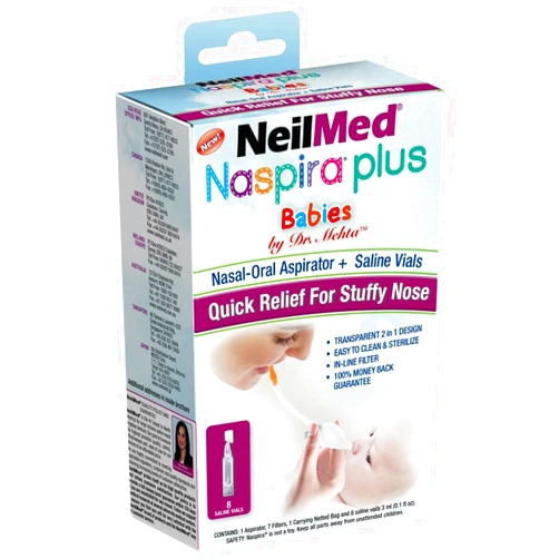 NeilMed Naspira Plus Nasal Oral Aspirator, 1 Count