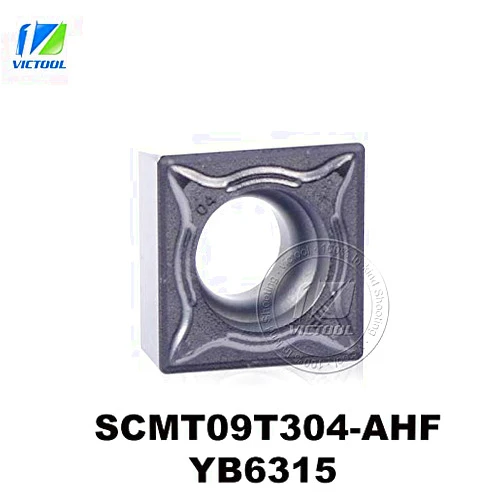 Fincos SCMT09T304-AHF YB6315 tungsten carbide turning insert CNC tool for semi-finishing and finishing P MATERIAL STEEL SCMT 09T304