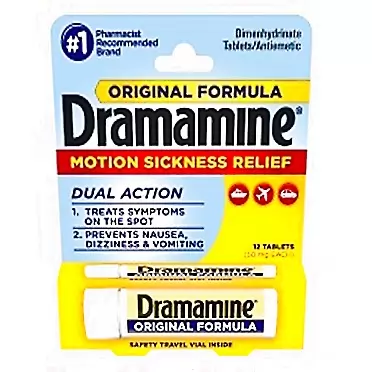 Dramamine Motion Sickness Relief, Original Formula, Tablets 12 ea by Dramamine - Pack of 2
