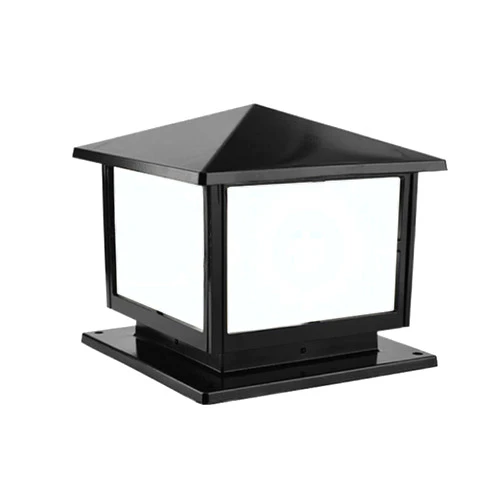 MTDYGHXQ Outdoor Post Lamp Square Waterproof Pedestal Light Modern Lawn Patio Fence Gate Pillar Lamp Aluminum Acrylic Column Light E27 Landscape Light