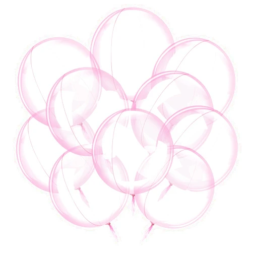 Civaner 30pcs 24 '' Pink Clear Balloons Bobo Balloons for Stuffing Pre Stretched Large Stuffable Bubbles for Wedding Birthday Easter Baby Shower Party Decoration