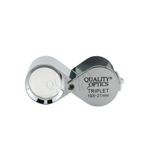 Quality Optics Hastings 10X Loupe Highest Optical Grade Glass Element Lens Includes Leatherette Pouch