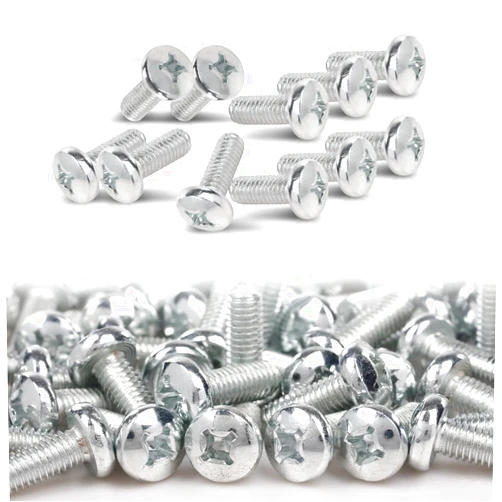 LQI 100 License Plate Screws Compatible with Toyota Honda Lexus Phillips Pan Head Metric (100 Per Pack)