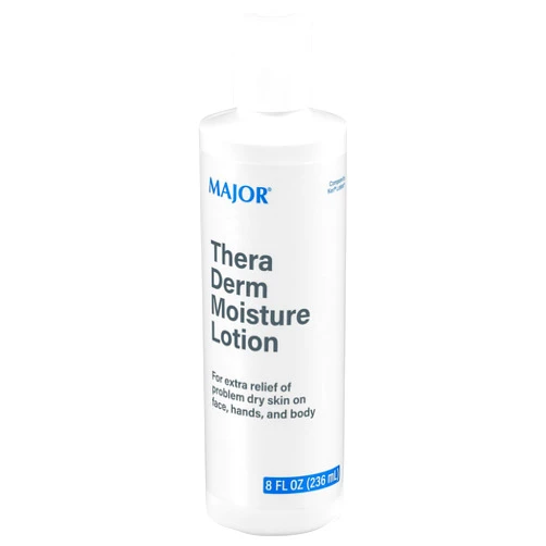 MAJOR Thera Derm Moisture Lotion - Helps Offer Dry Skin Relief on Face, Body, and Hands - 8 Fl Oz (1 Pack)