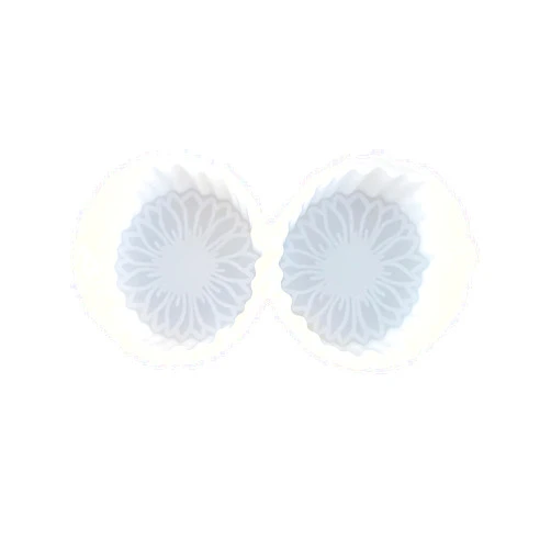 Lashicorn Sunflower Double Vent Clip Freshie Silicone Mold 2 x 2 x 0.8” Southern Floral Scented Aroma Beads Supplies Resin, Car Candles, Soap Oven Safe Bake Heat Resistant to 400 F