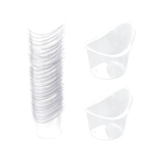 NIIIYTYB 20Pcs Eye Wash Cup 5ml Disposable Eyewash Cups for Eye Rinse and Flush Kit Portable Eye Bath Washer with Measuring Markings Ideal for Eye Drops Seniors and Travel Cleaning (Plastic)
