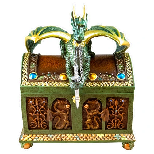 The San Francisco Music Box Company Dragon Hinged Keepsake Musical Trinket Box by The San Francisco Music Box