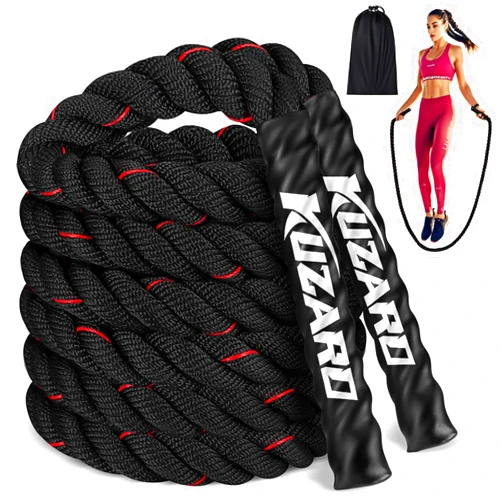 KUZARO Jump Rope, Weighted Jump Rope for Women, Heavy Jump Ropes for Fitness, Home Gym Exercise Equipment, Adult Skipping Rope for Improve Strength, Weight Loss, Boxing Training,Total Body Workout Equipment