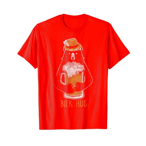 Oktoberfest Tees by Big Ray Designs Funny Oktoberfest Shirt Bier Beer Bear Hug German Party Tee T-Shirt