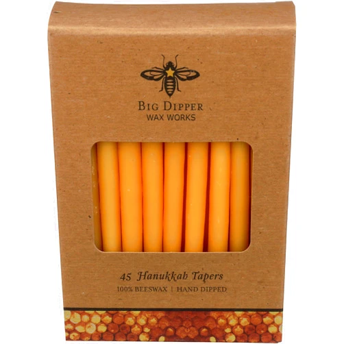 BIG DIPPER WAX WORKS Hannukah Taper Candles 45 Count, 45 CT