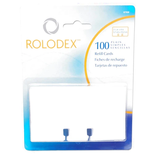 Rolodex® Card File Refills, Unruled, 2 1/4