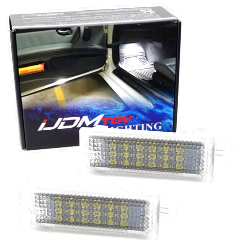 iJDMTOY 18-SMD White LED Side Door Courtesy Lights, Footwell Lights, Cargo Trunk Area Lights Assy Compatible With Land Rover Range Rover/Range Rover Sport Discovery 4 Freelander 2 LR2 LR3 LR4, etc