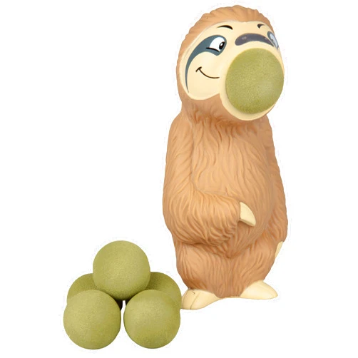 Hog Wild Sloth Popper Toy - Shoot Foam Balls Up to 20 Feet - 6 Balls Included - Age 4+