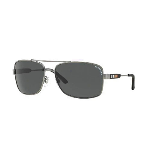 BURBERRY BE3074 Rectangle Sunglasses For Men +BUNDLE with ACCESSORY EYEWEAR KIT