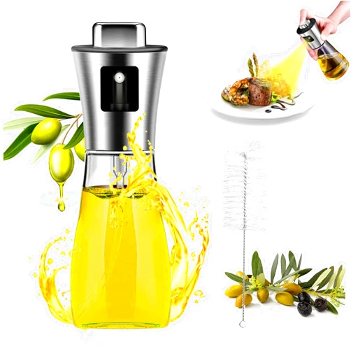 Volikos Oil Sprayer for Cooking, Olive Oil Spray Bottle, 165ml Olive Oil Sprayer Mister for Salad Making, Frying, BBQ, Air Fryers, Kitchen Baking