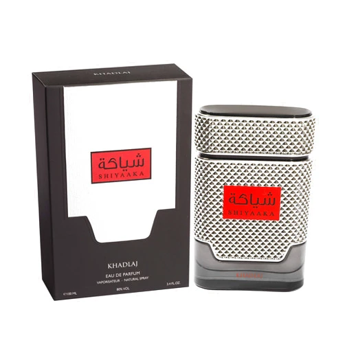 KHADLAJ PERFUMES Khadlaj Shiyaaka Silver Eau de Parfum Spray for Men, 3.4 Ounce