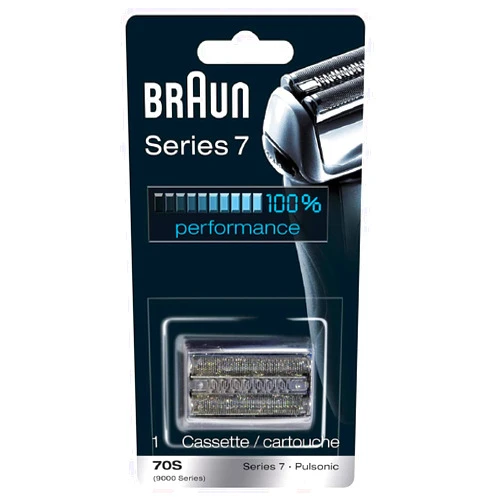 Braun Replacement Foil & Cutter Cassette - 70S, Series 7, Pulsonic - 9000 Series Braun Cassette 70S