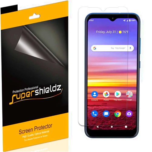Supershieldz (6 Pack) Designed for AT&T Radiant Max (6.5 inch) Screen Protector, High Definition Clear Shield (PET)
