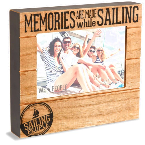 Pavilion Gift Company We People 67359 Picture Frame Memories are Made While Sailing 4x6 Picture Frame
