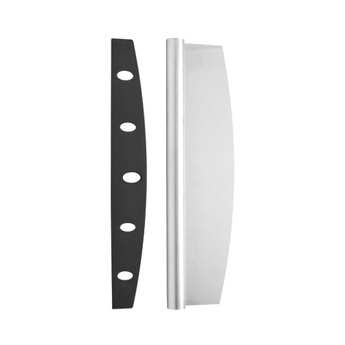 Farberware BBQ Pizza Rocker Cutter to Easily Cut Through Crusts and Desserts with One Motion, Blade Cover Protects Blade When Stored, Dishwasher Safe, 13.75 Inch, Stainless Steel